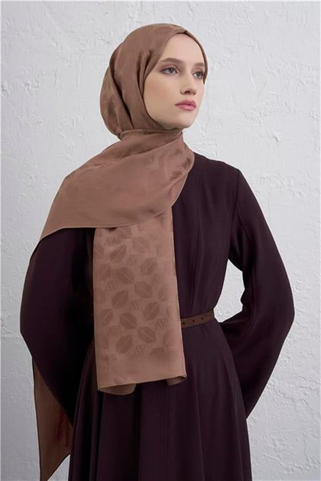 Armine 25k Visse Şal -2 Toprak