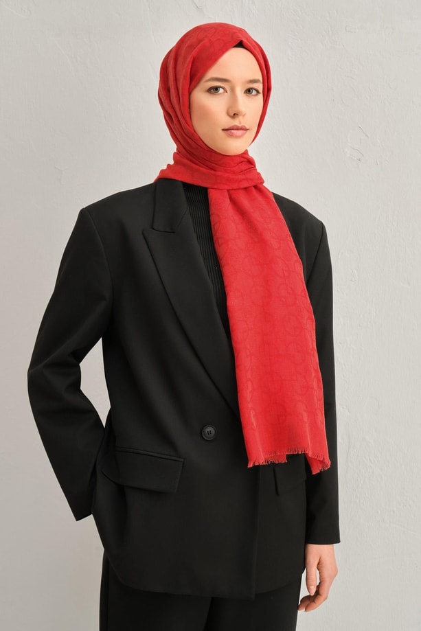 Armine 25k Yün Şal- 1001 Kırmızı
