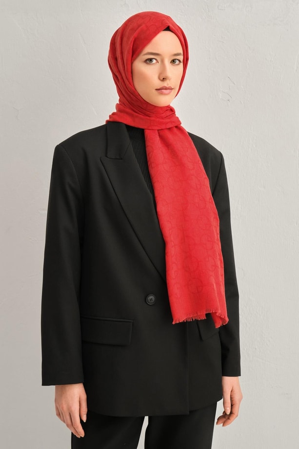 Armine 25k Yün Şal- 1001 Kırmızı