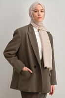 Armine 25k Yünlü Şal -1000 Bej