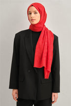 Armine 25k Yünlü Şal -1000 Kırmızı