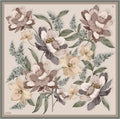 Armine 25Winter Silk Scarf - 13 Stone Color