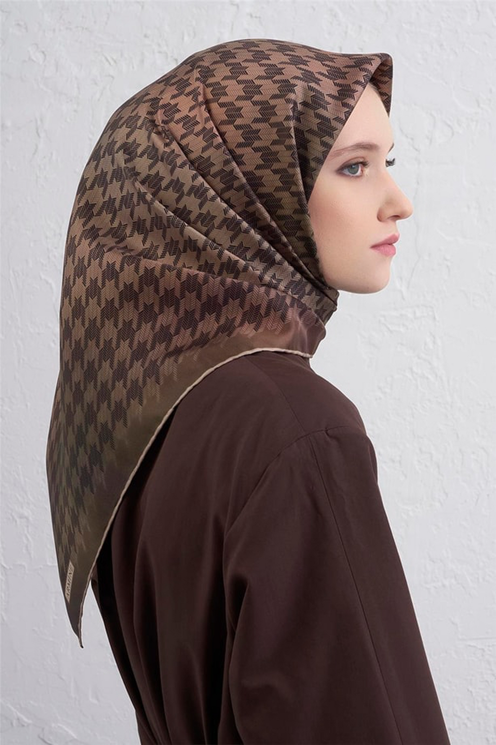 Armine 25kış Twil İpek Eşarp-24 Camel