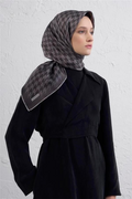 Armine 25winter Silk Scarf-24 Grey
