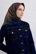 Armine 25Winter Silk Scarf-24 Indigo