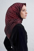 Armine 25winter Silk Scarf-24 Red