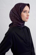 Armine 25kış Twil İpek Eşarp-24 Mürdüm
