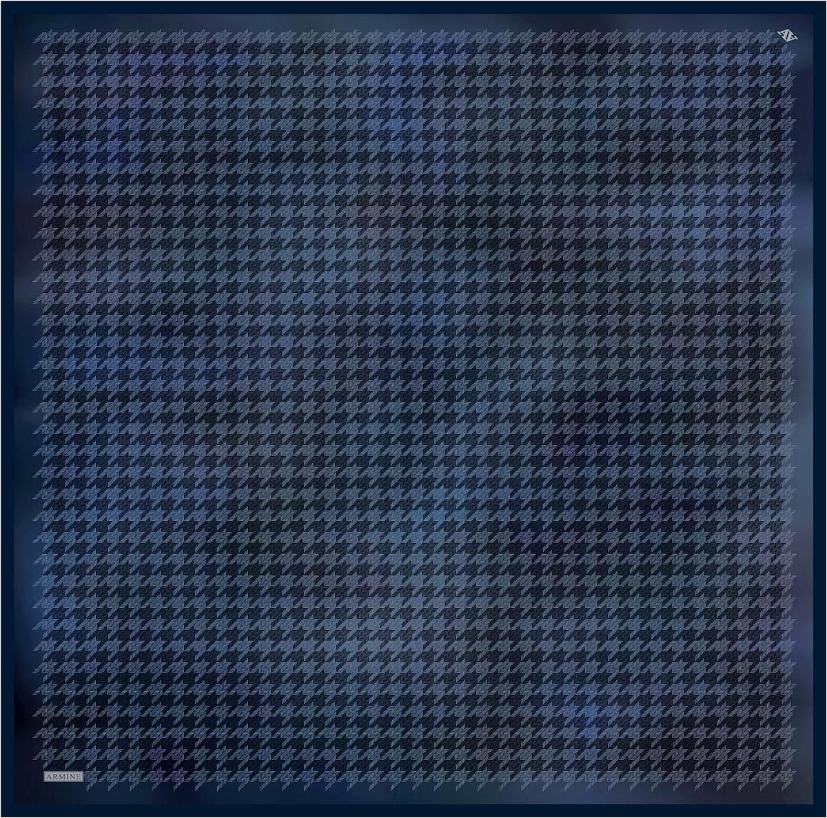 Armine 25winter Silk Scarf - 24 Sapphire Blue