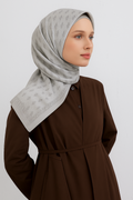 Armine 25Winter Silk Scarf-25 Grey