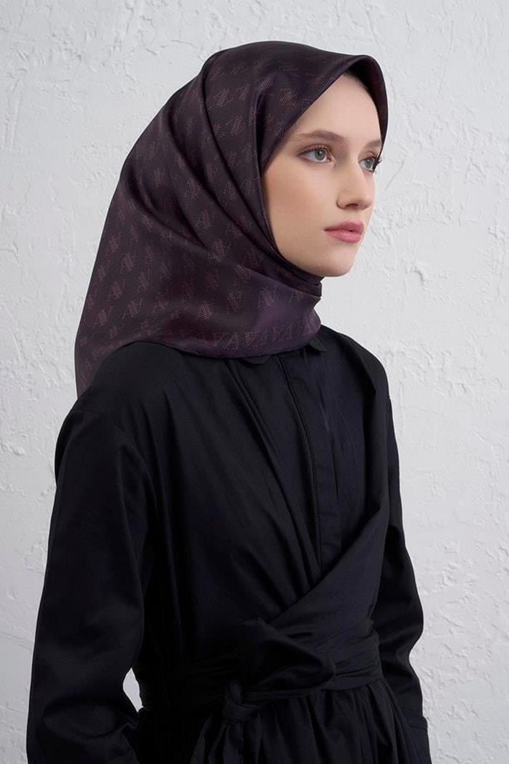 Armine 25Winter Silk Scarf-25 Purple