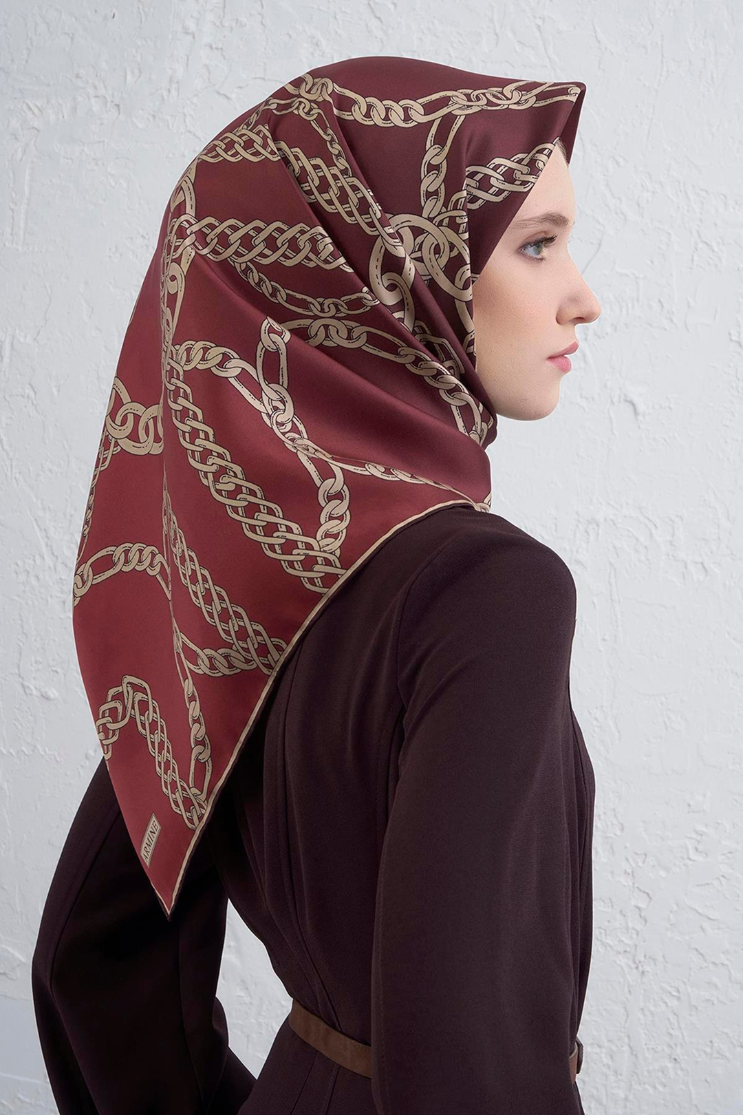 Armine 25winter Silk Scarf-30 Red