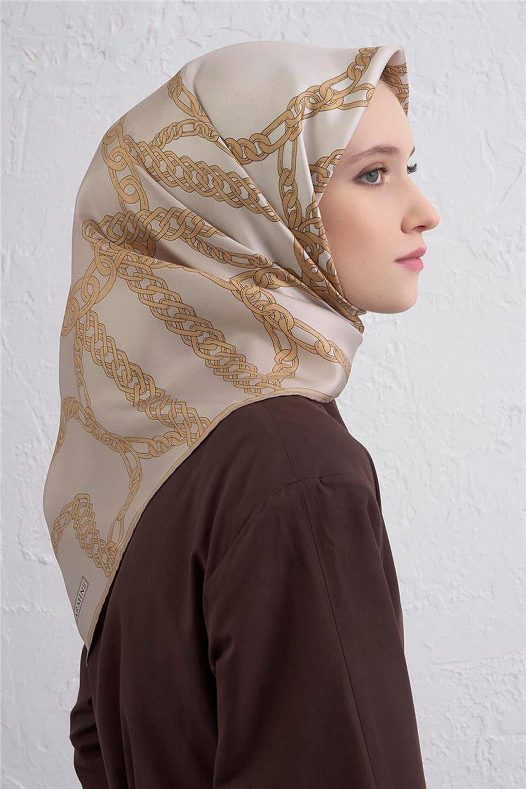 Armine 25kış İpek Eşarp-30 Krem