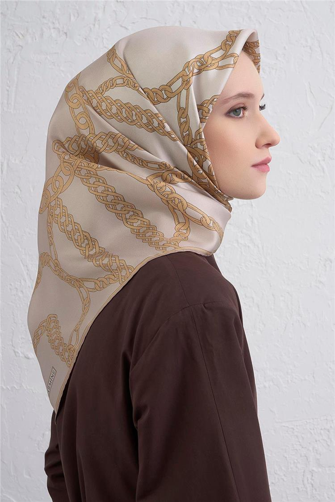Armine 25kış İpek Eşarp-30 Krem