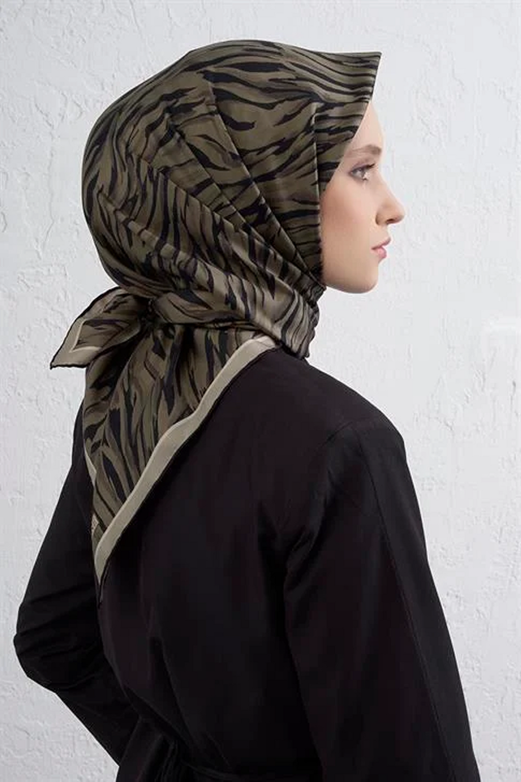 Armine 25winter Silk Scarf-31 Green