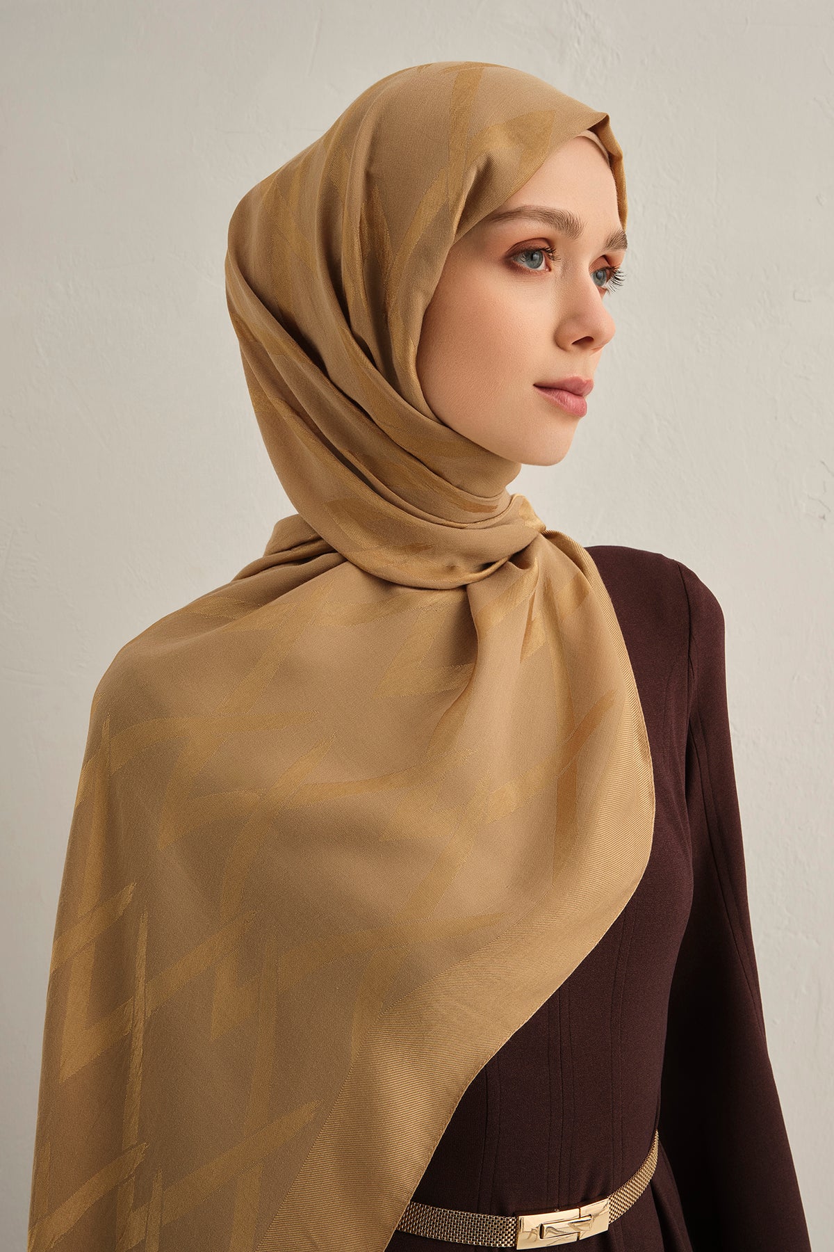 Armine 25kış Lyocell Şal-1 Gold