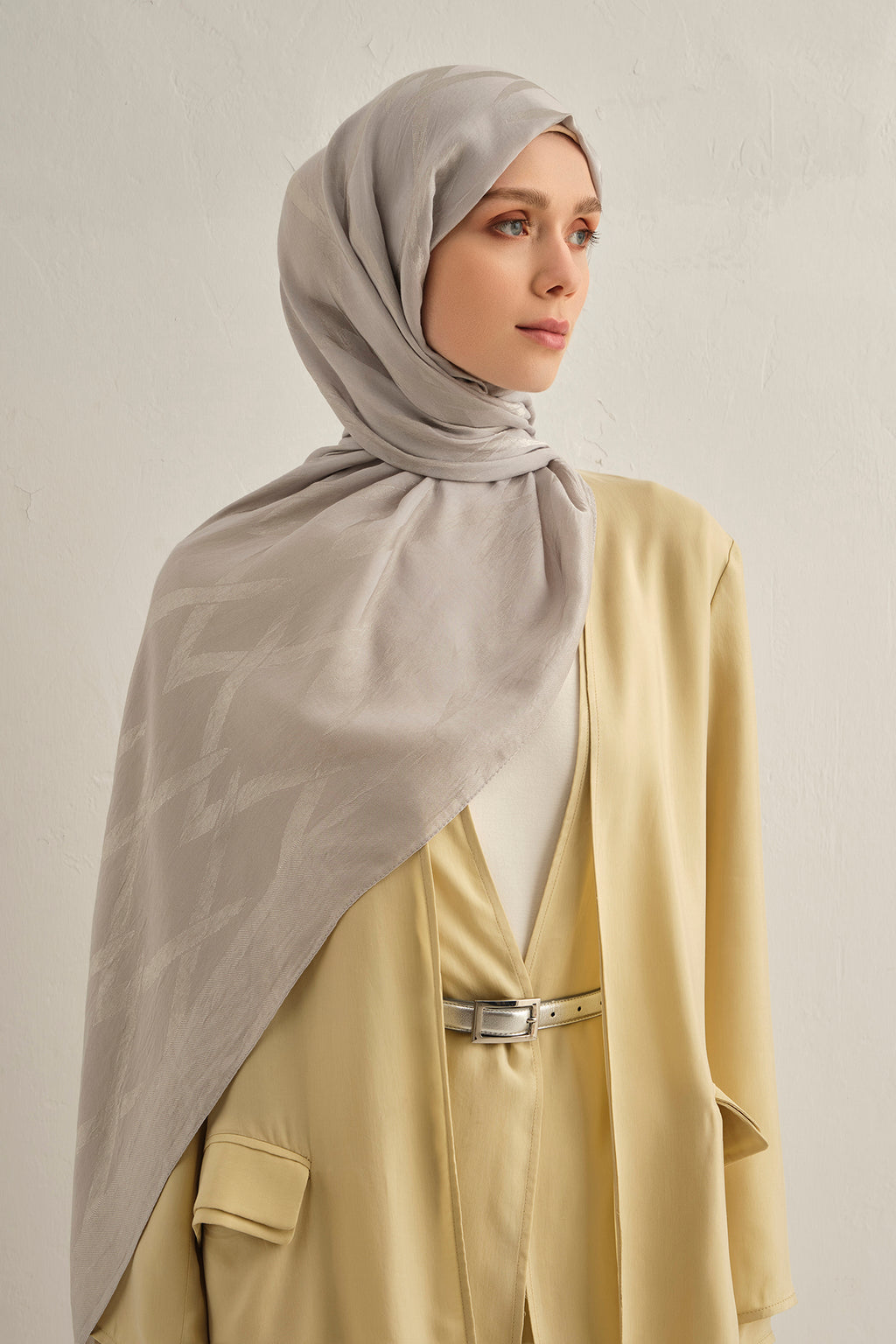 Armine 25kış Lyocell Şal-1 Gümüş