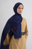 Armine 25kış Lyocell Şal-1 Lacivert