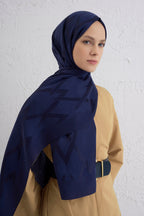 Armine 25kış Lyocell Şal-1 Lacivert