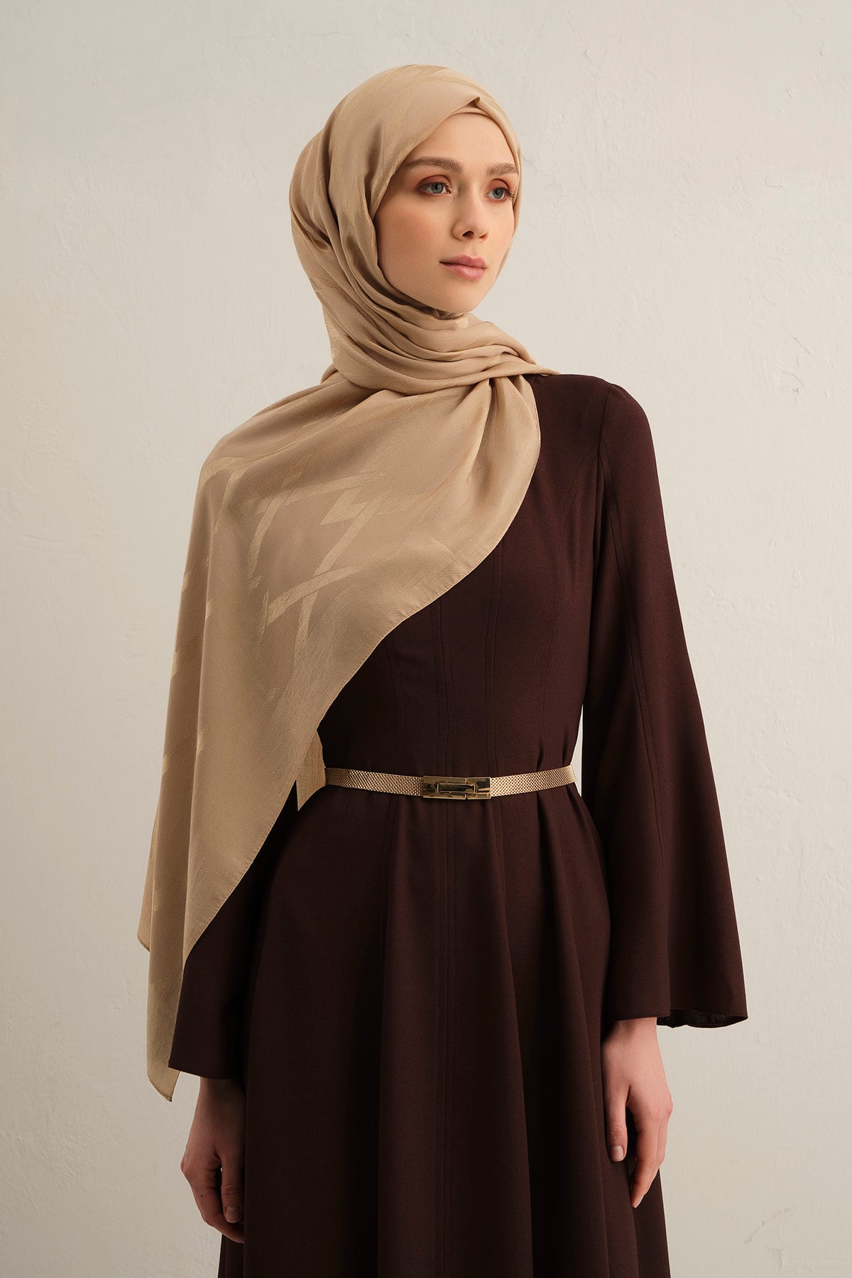 Armine 25kış Lyocell Şal-1 Ten Rengi