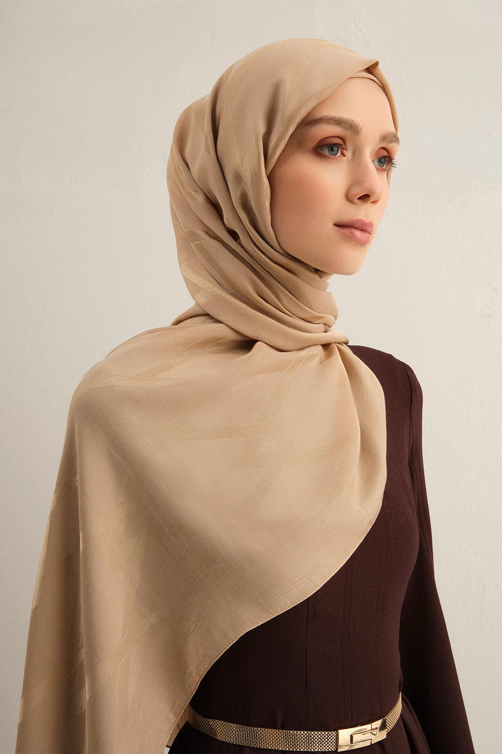 Armine 25kış Lyocell Şal-1 Ten Rengi