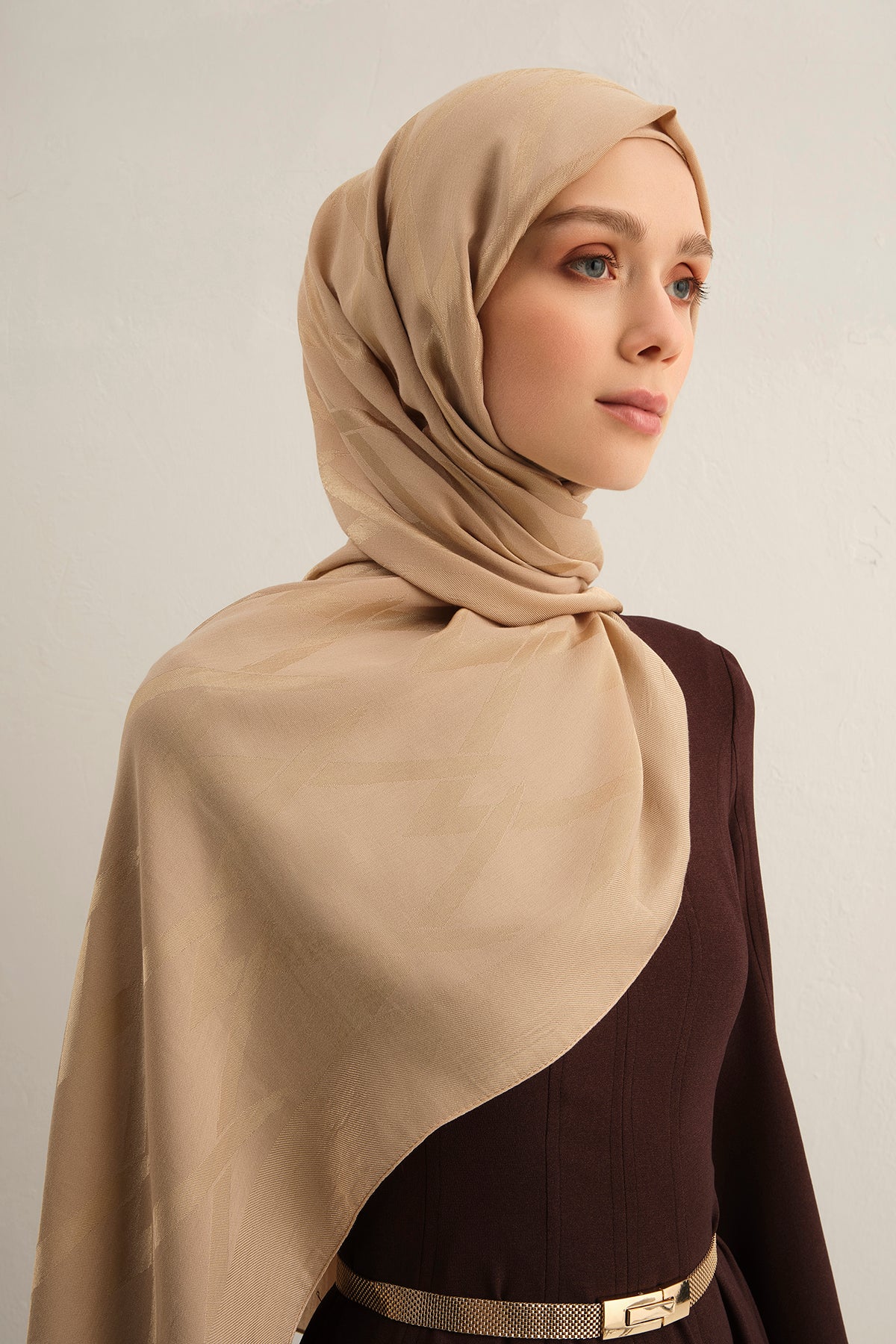 Armine 25kış Lyocell Şal-1 Ten Rengi