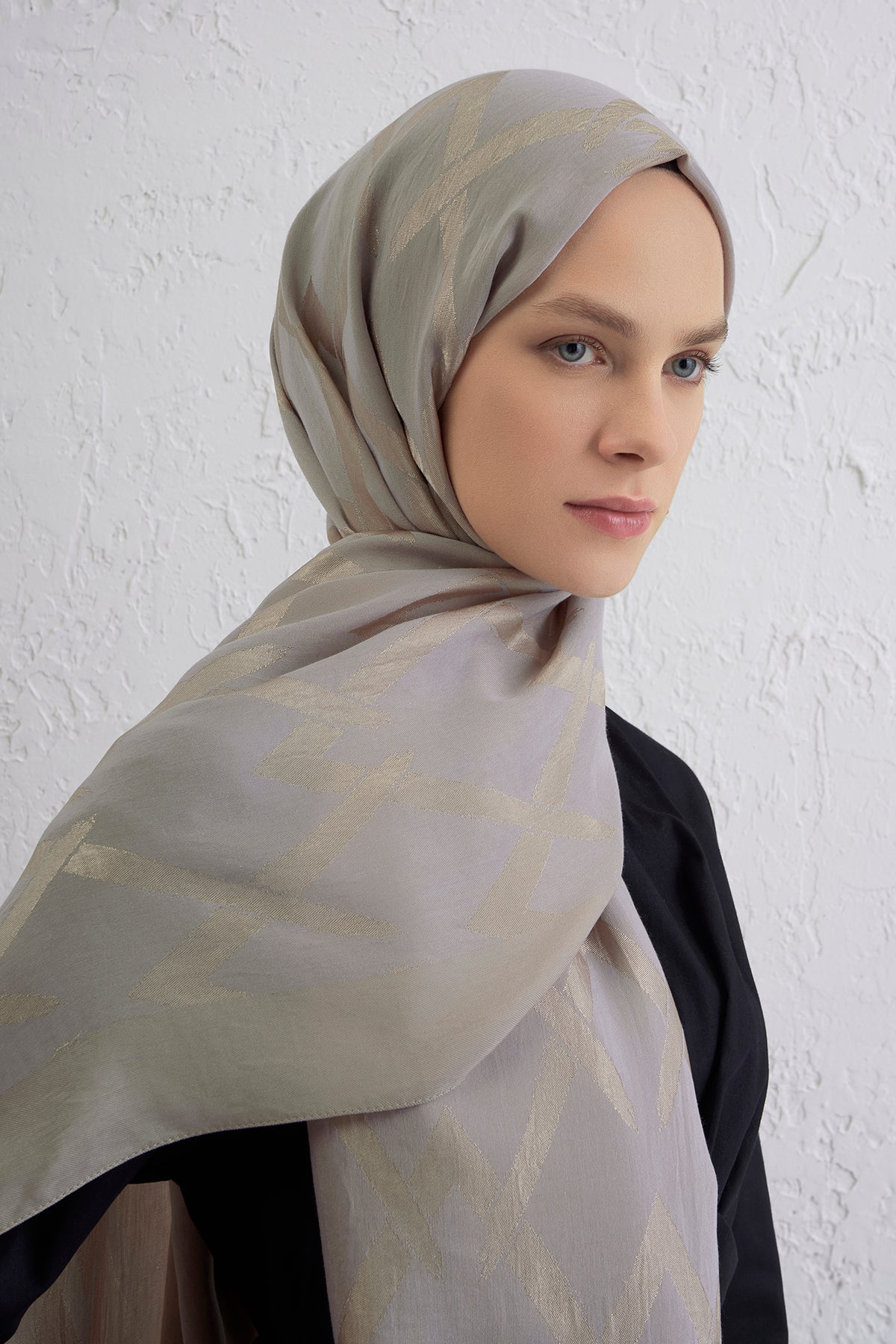 Armine 25kış Lyocell Şal-1 Gri