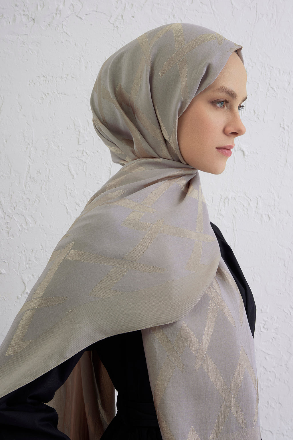 Armine 25kış Lyocell Şal-1 Gri