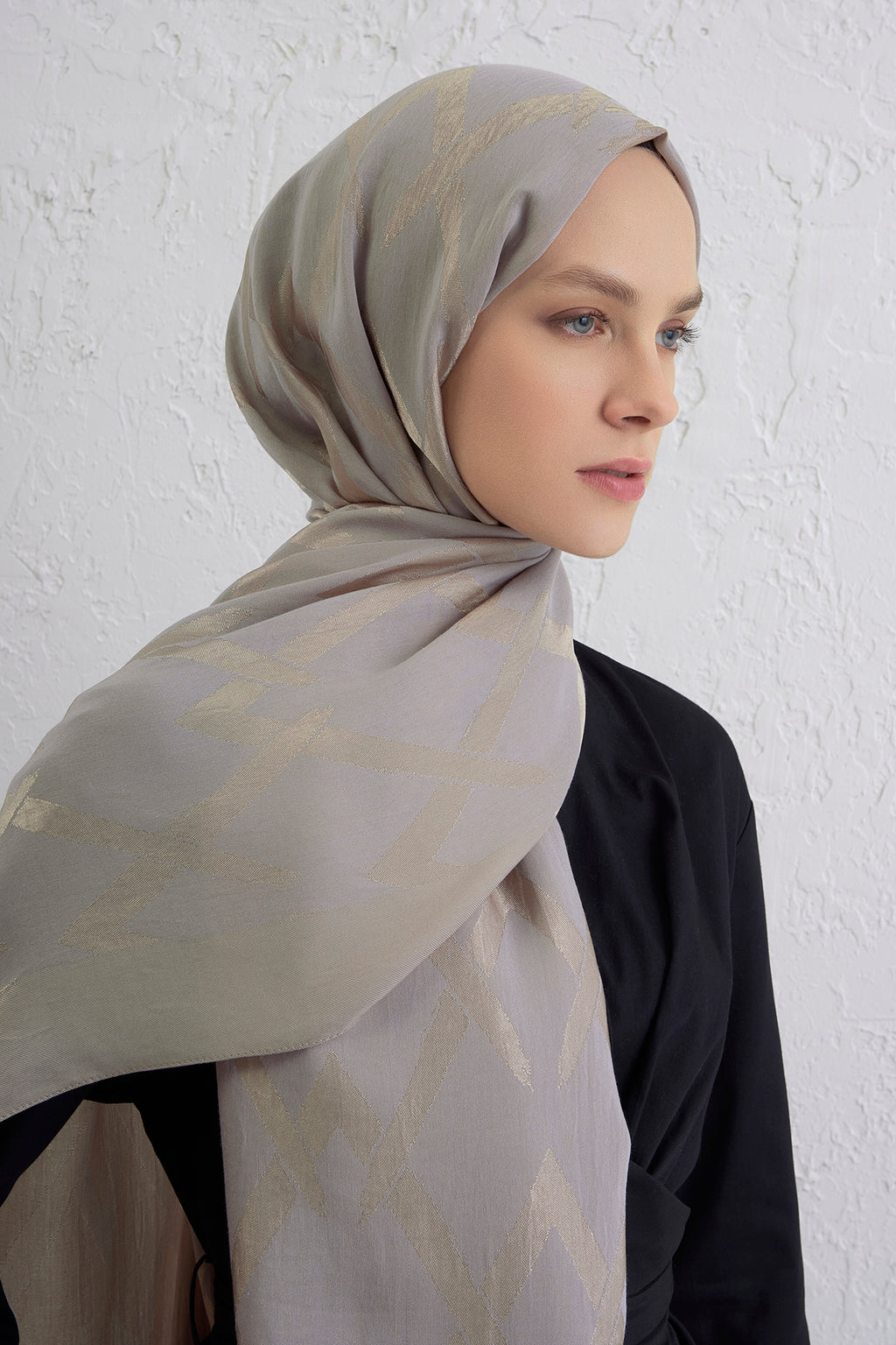 Armine 25kış Lyocell Şal-1 Gri