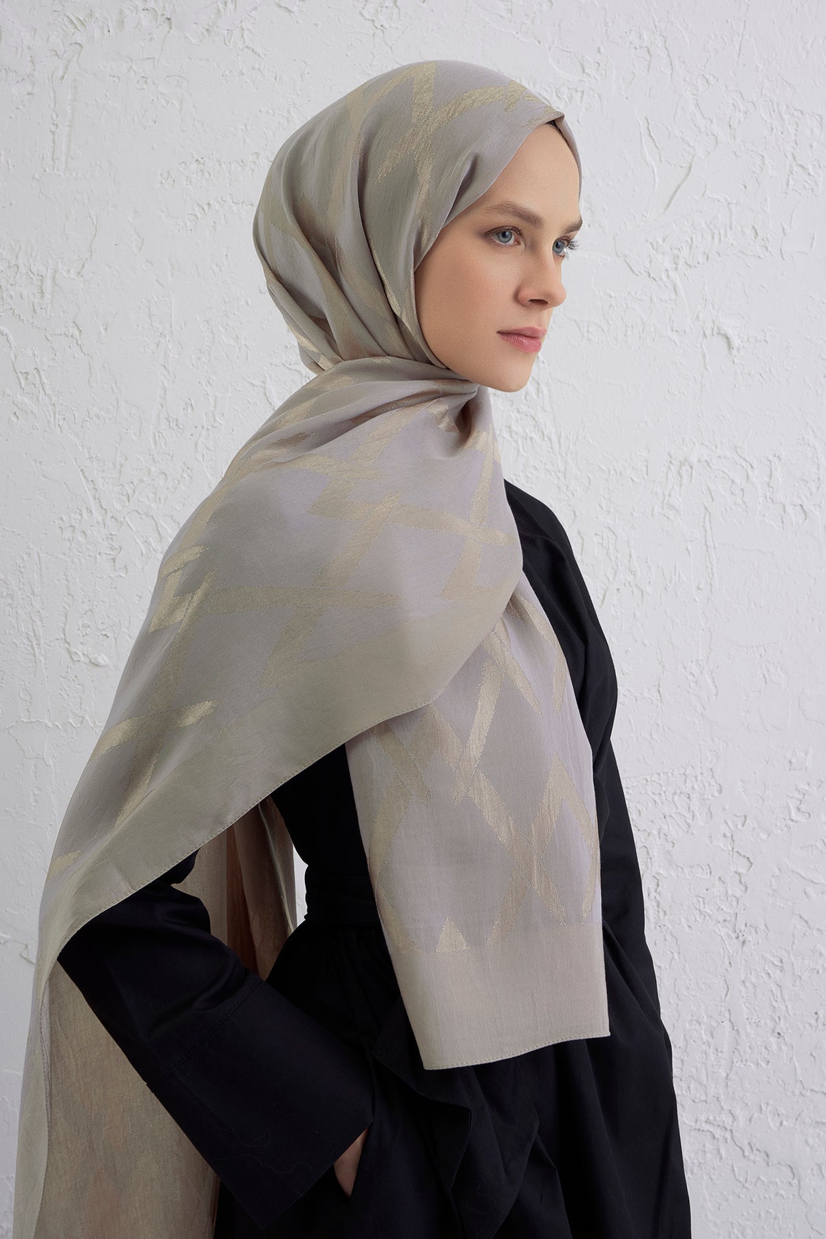 Armine 25kış Lyocell Şal-1 Gri