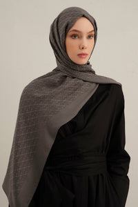 Armine 25kış Lyocell Şal-5 Füme