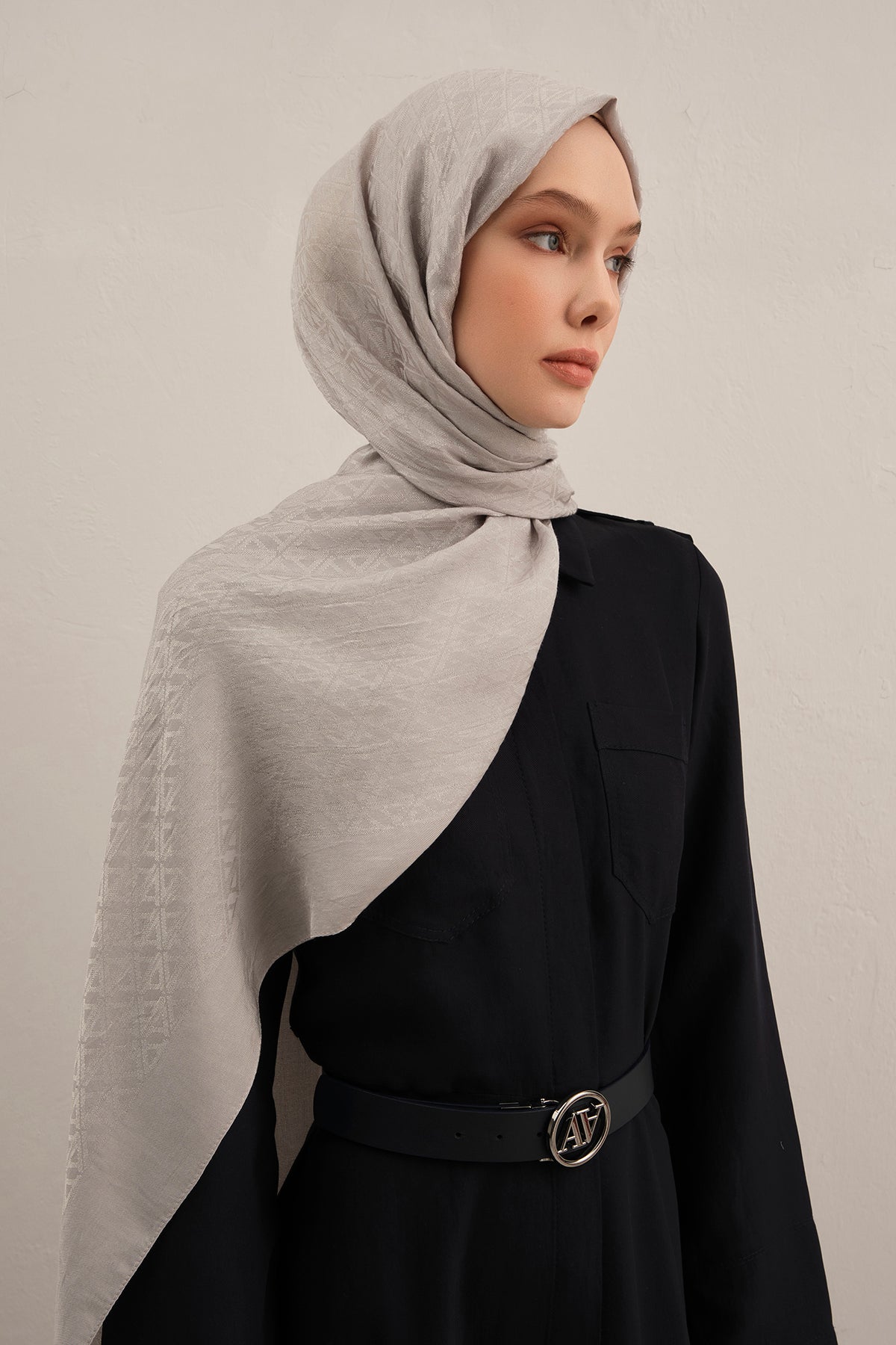 Armine 25kış Lyocell Şal-5 Gri