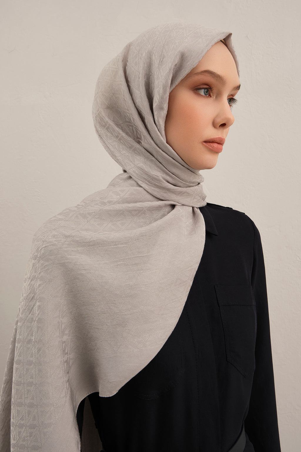 Armine 25kış Lyocell Şal-5 Gri