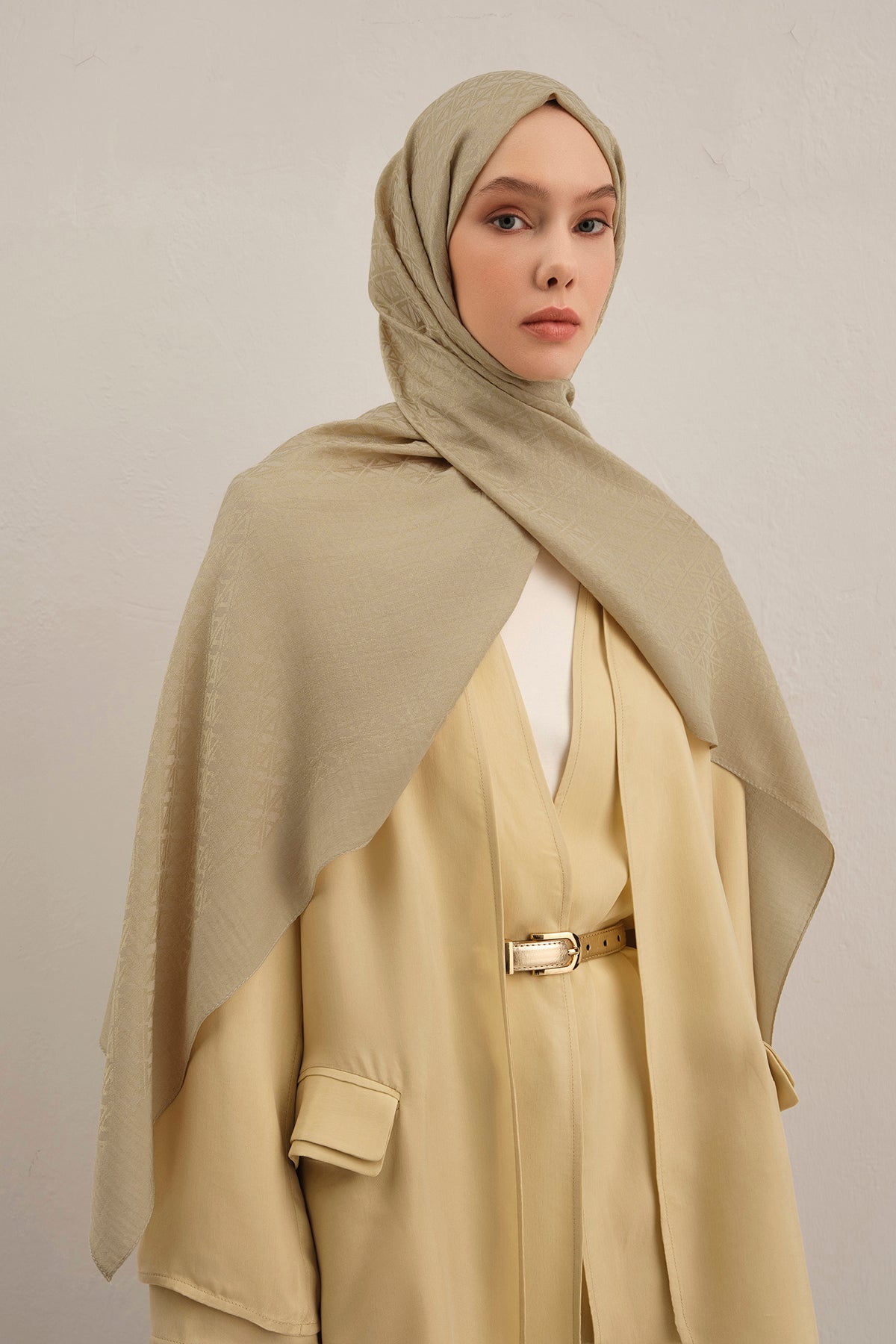 Armine 25kış Lyocell Şal-5 Koyu Vizon