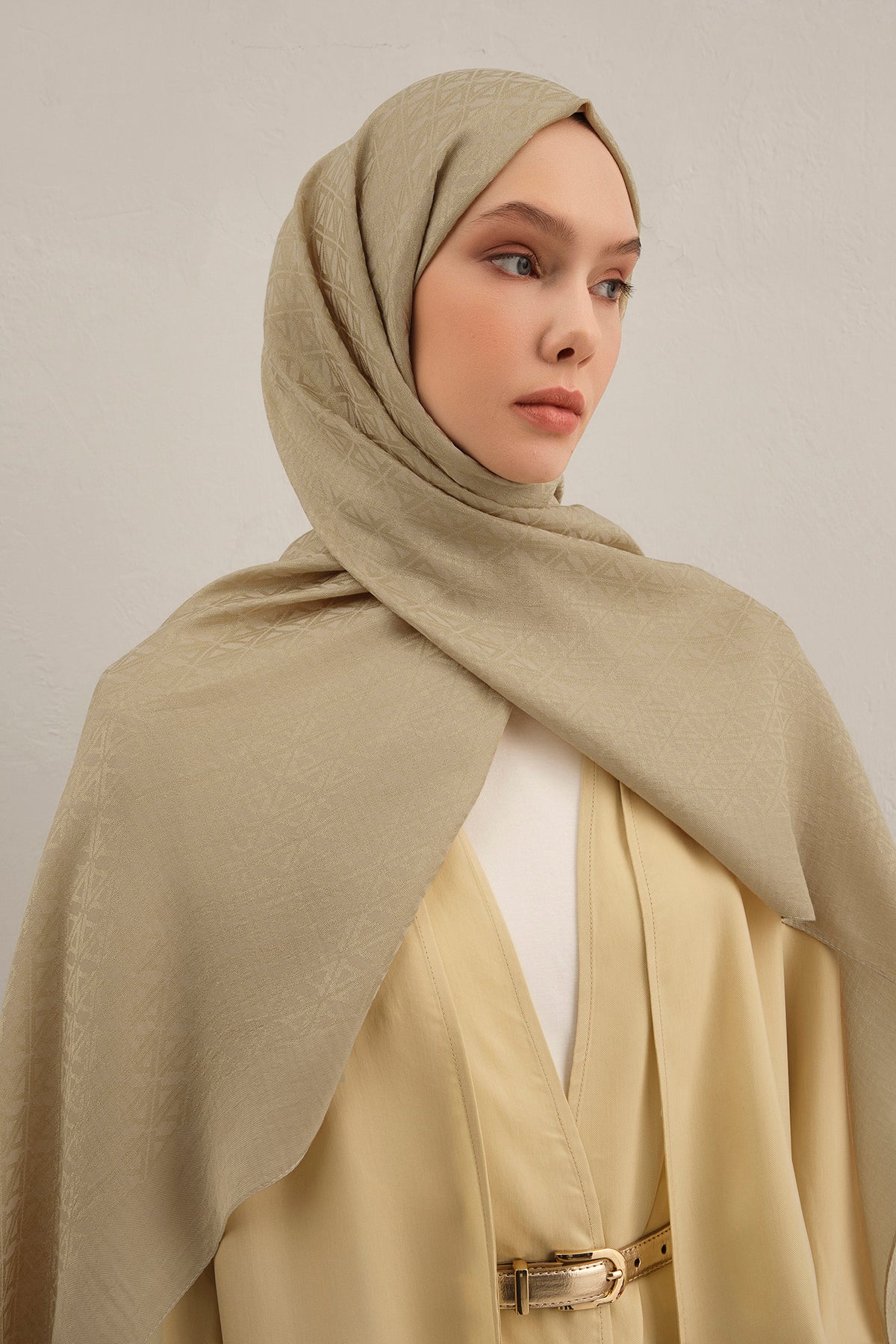 Armine 25kış Lyocell Şal-5 Koyu Vizon