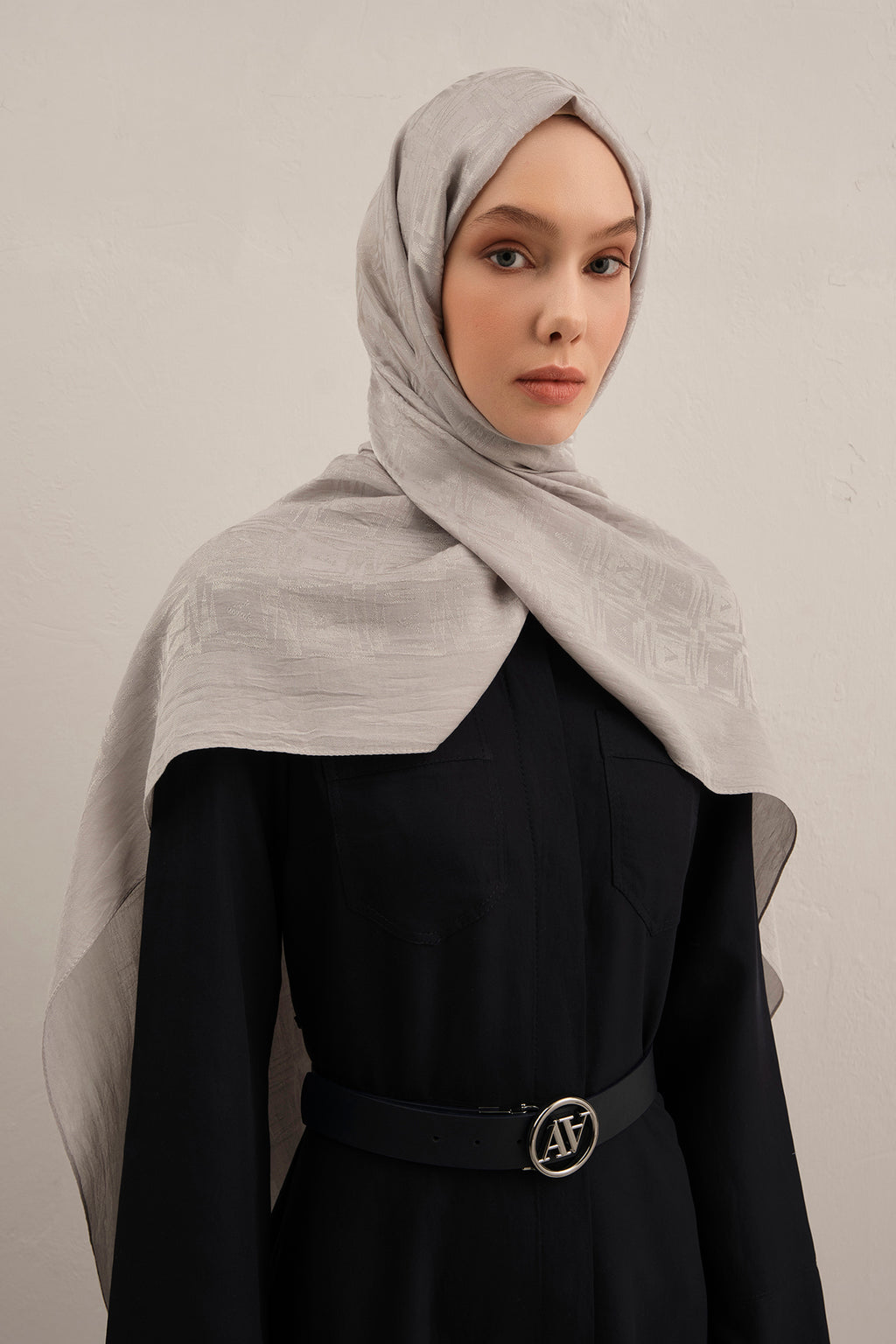 Armine 25kış Lyocell Şal-6 Gümüş