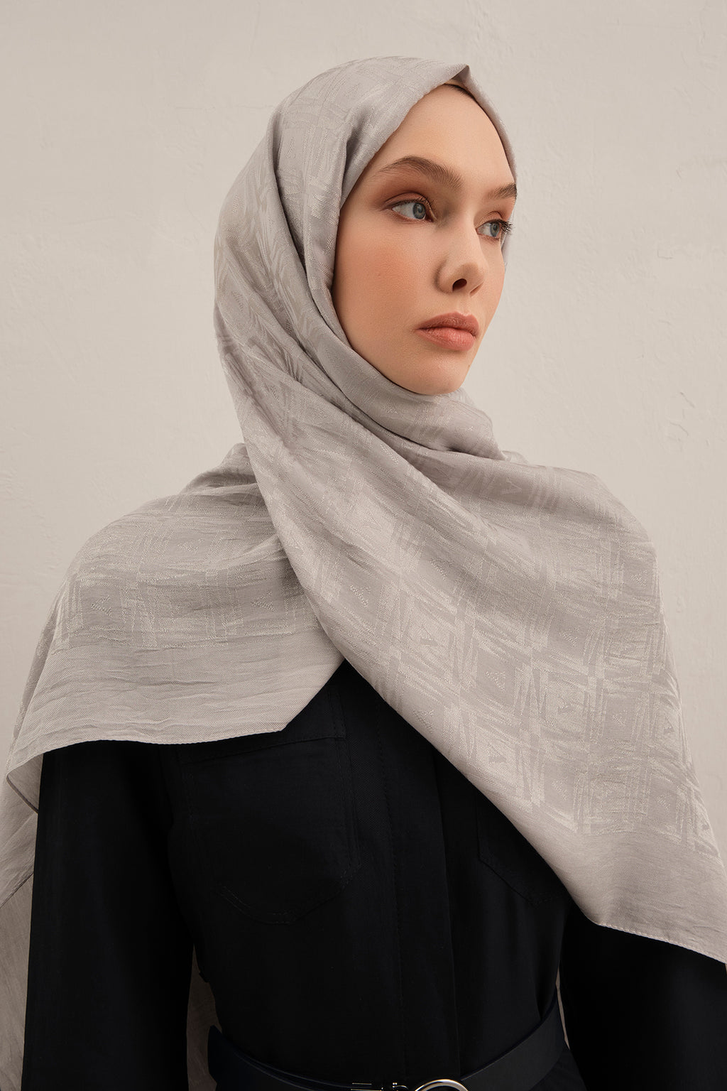 Armine 25kış Lyocell Şal-6 Gümüş