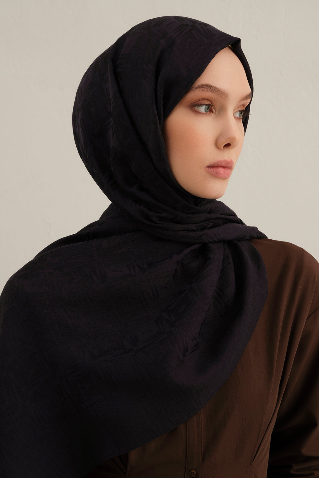 Armine 25kış Lyocell Şal-6 Siyah