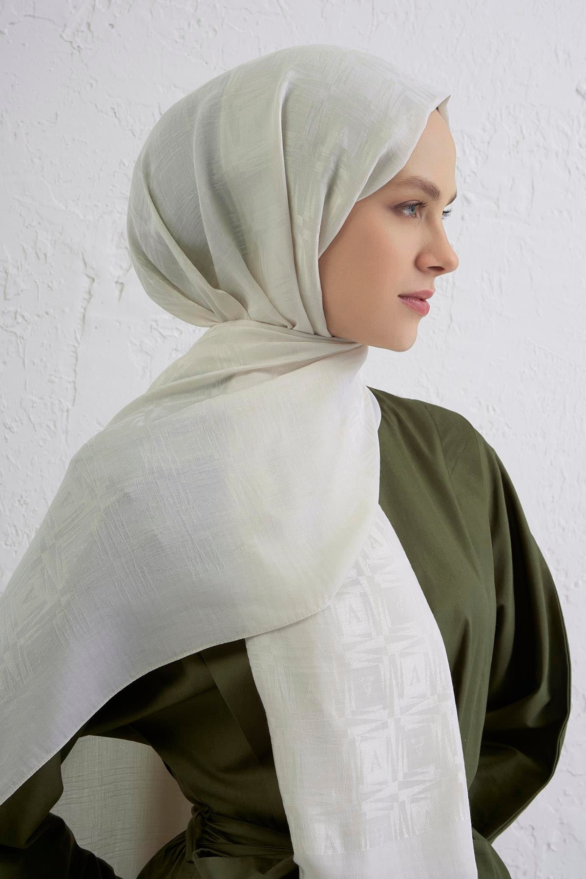 Armine 25kış Lyocell Şal-6 Krem