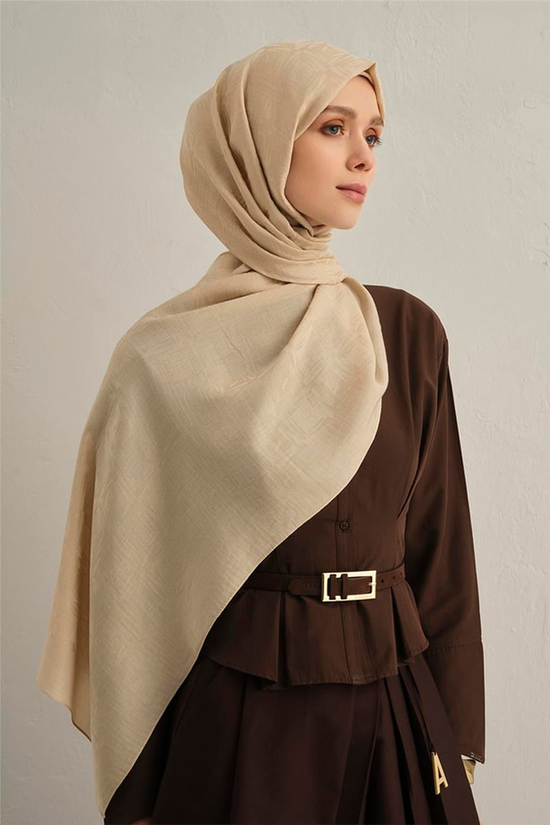 Armine 25kış Lyocell Şal-6 Ten Rengi