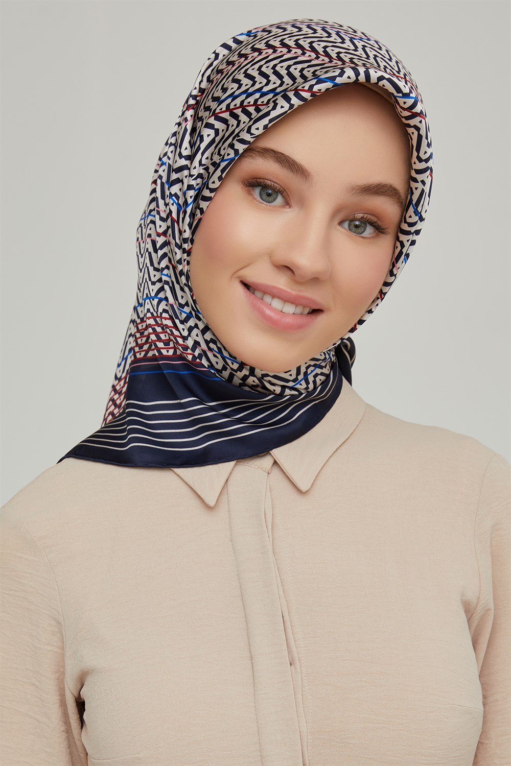 Armine 25kış Nostalji Eşarp-1 Lacivert