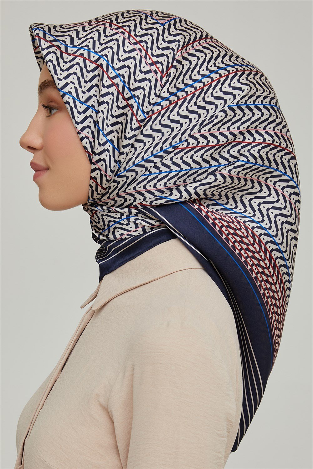 Armine 25kış Nostalji Eşarp-1 Lacivert