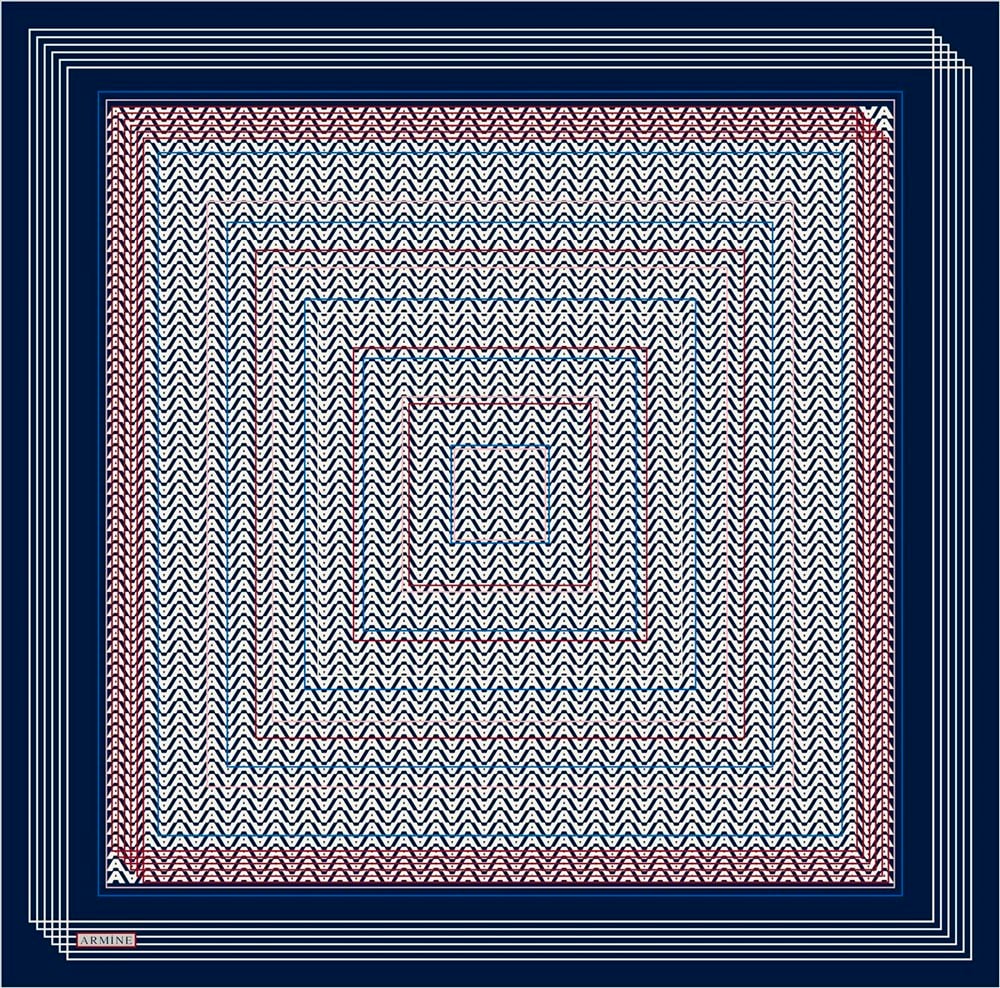 Armine 25kış Nostalji Eşarp-1 Lacivert