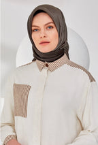 Armine 25kış Nostalji Eşarp-22 Gri