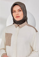 Armine 25kış Nostalji Eşarp-22 Gri