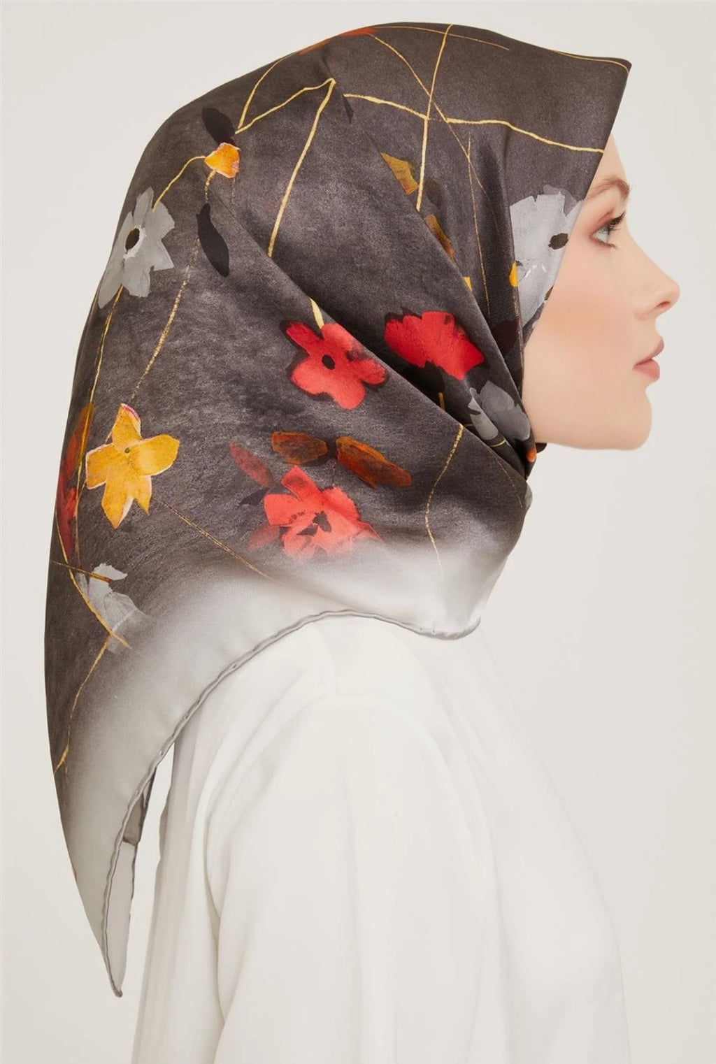 Armine 25kış Nostalji Eşarp-25 Gri