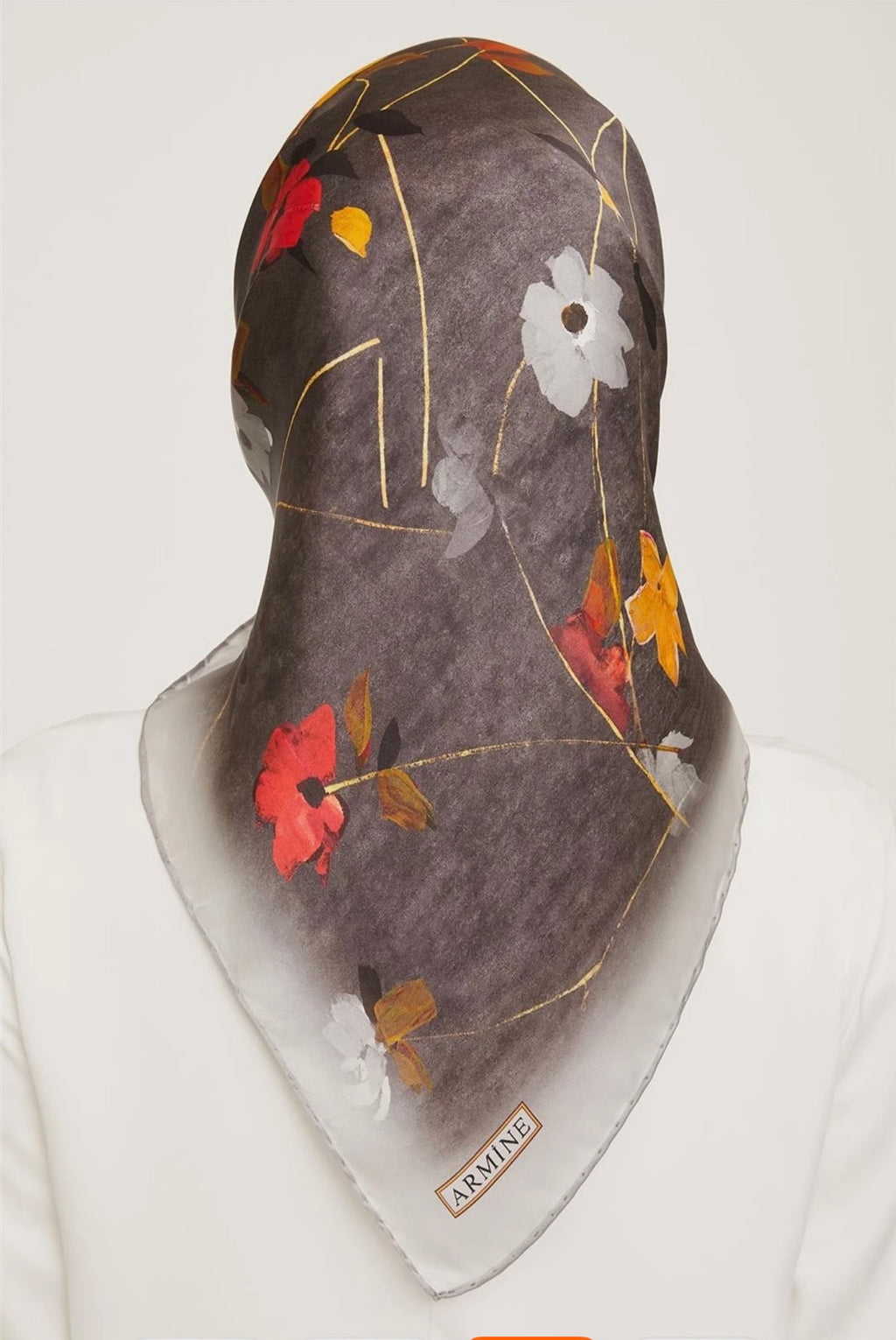 Armine 25kış Nostalji Eşarp-25 Gri