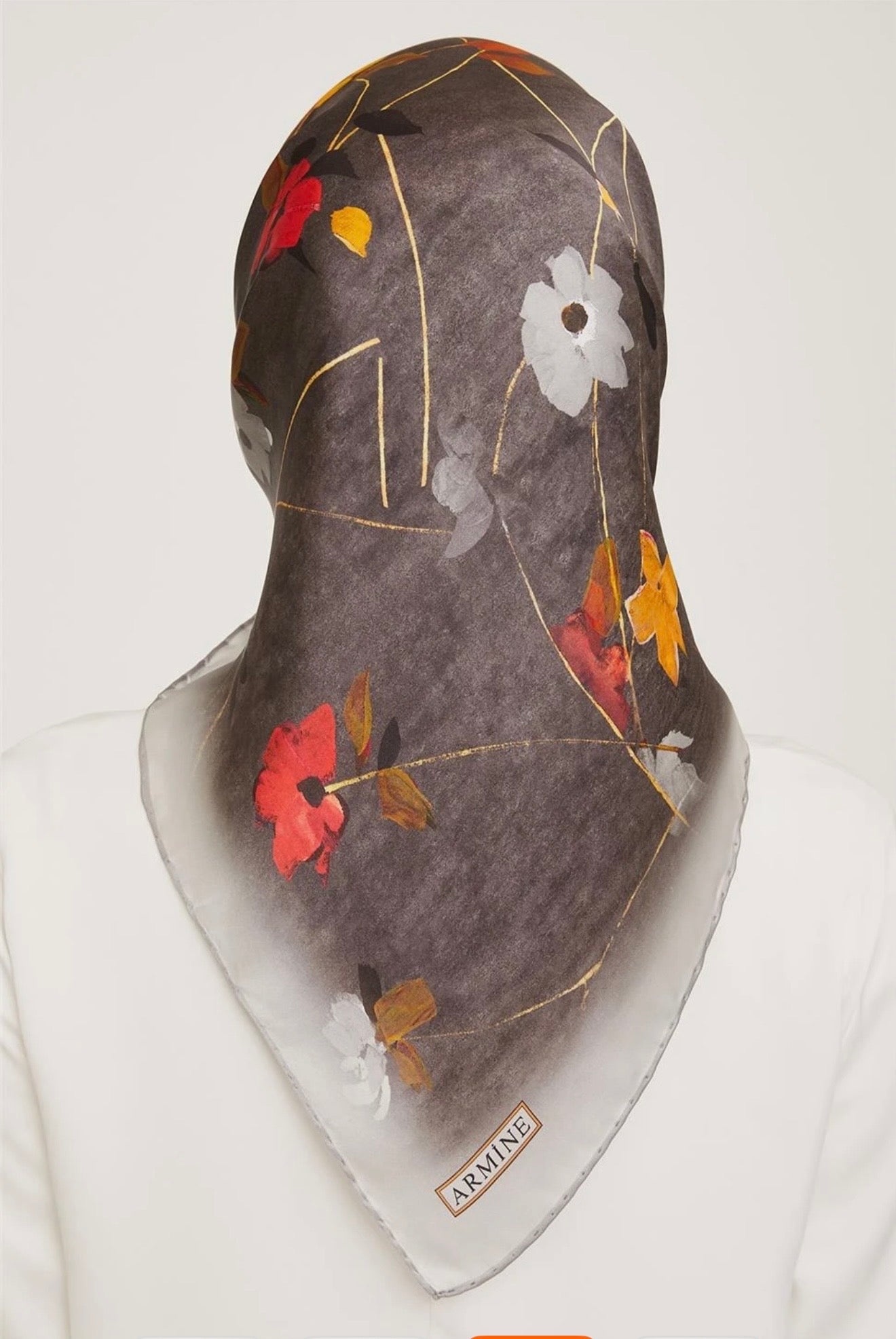 Armine 25kış Nostalji Eşarp-25 Gri