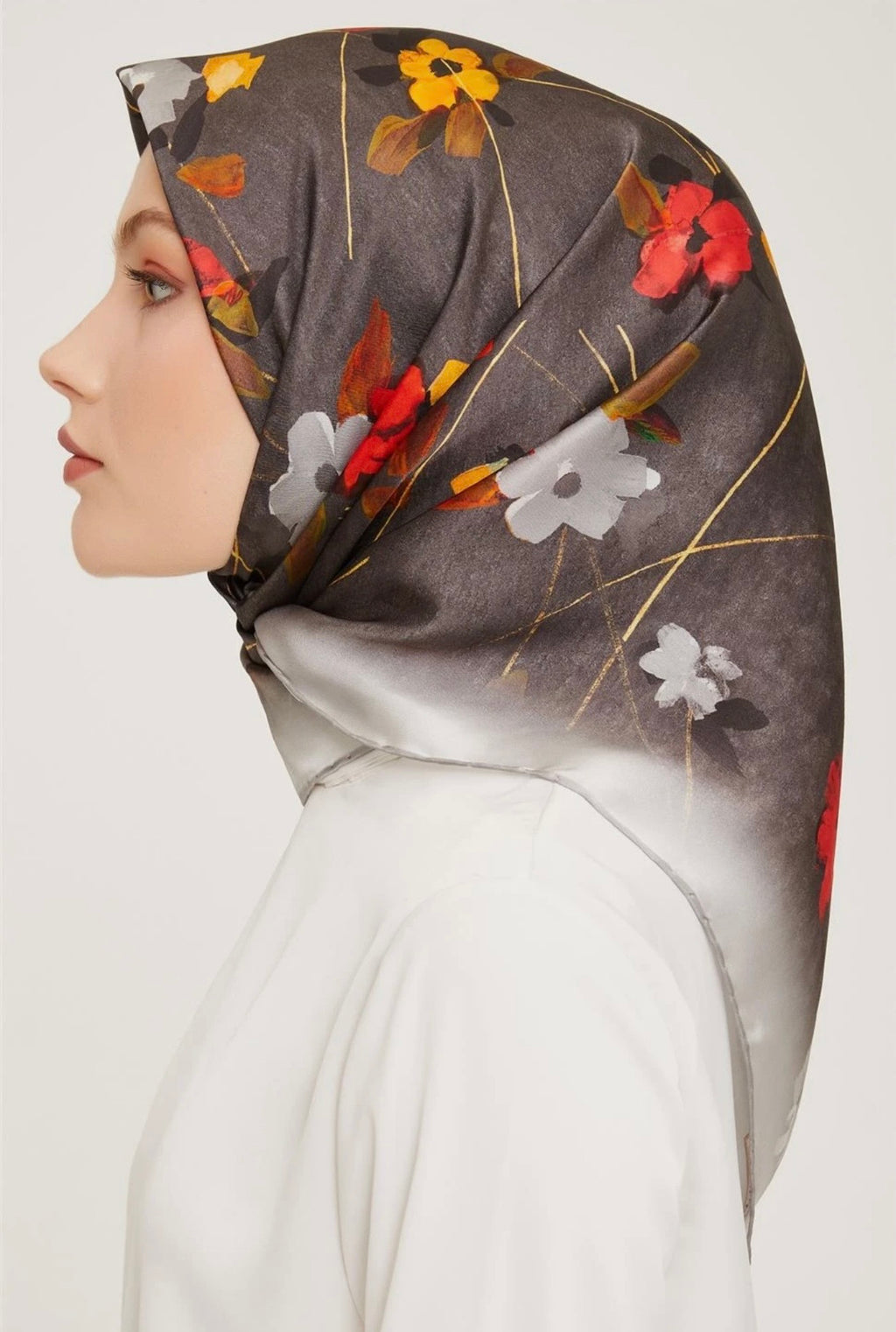 Armine 25kış Nostalji Eşarp-25 Gri