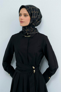 Armine 26 Yaz 9538 Saf İpek Twill Eşarp Siyah