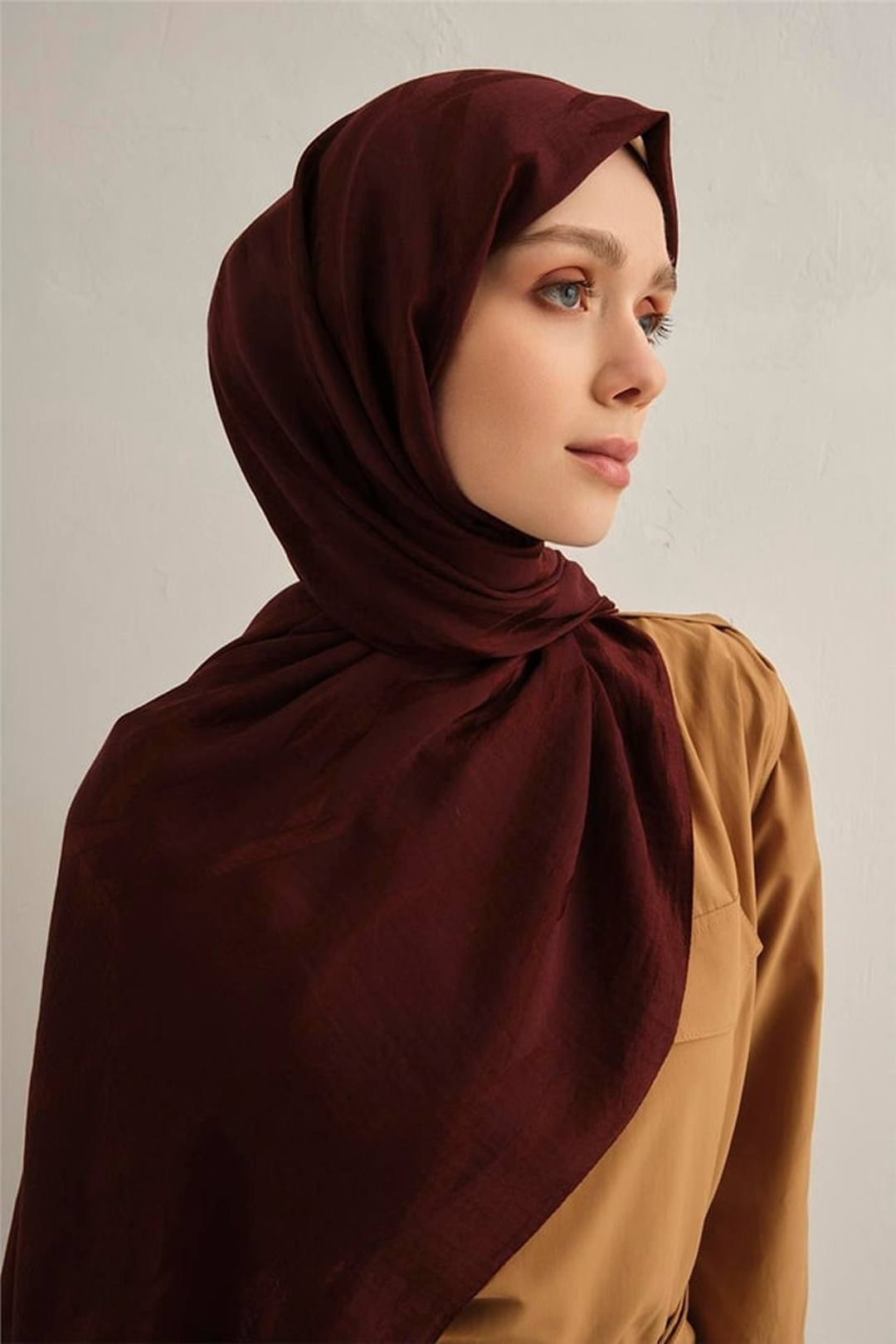 Armine 26yaz  Lyocell Şal-1 Bordo